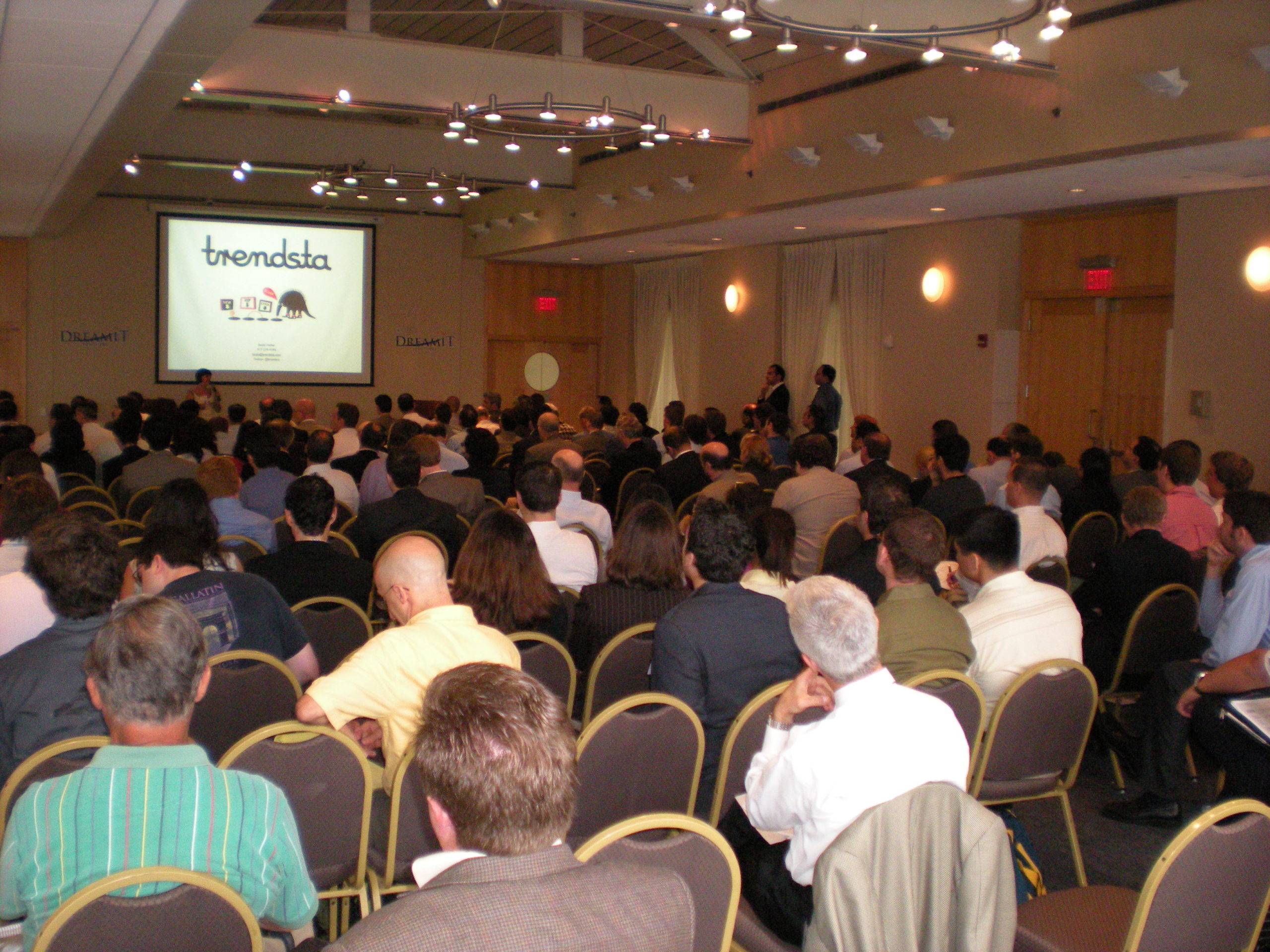 A crowd of more than 200 in the Independence Visitor Center ballroom for the second Dream It Ventures Demo Day.