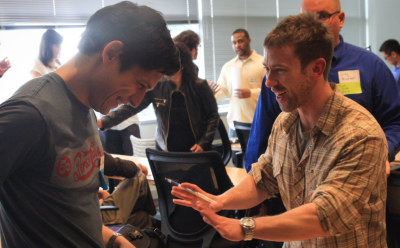 Networking. (Photo by Flickr user Greentech Media, used under a Creative Commons license)