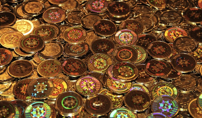 A visualization of bitcoin transfers.