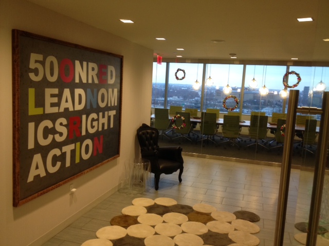 The Cira Centre offices of RightAction and 50onRed. (Leadnomics used to be here, too, but moved in September 2014.)