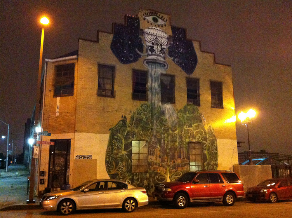 The headquarters and rehearsal space of the Baltimore Rock Opera Society in Greenmount West.