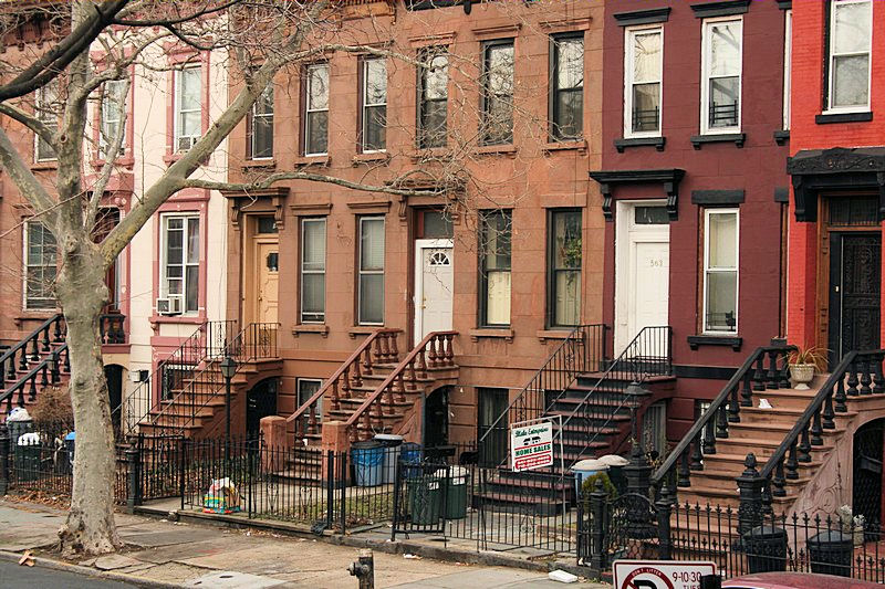 Brownstones in Brooklyn.