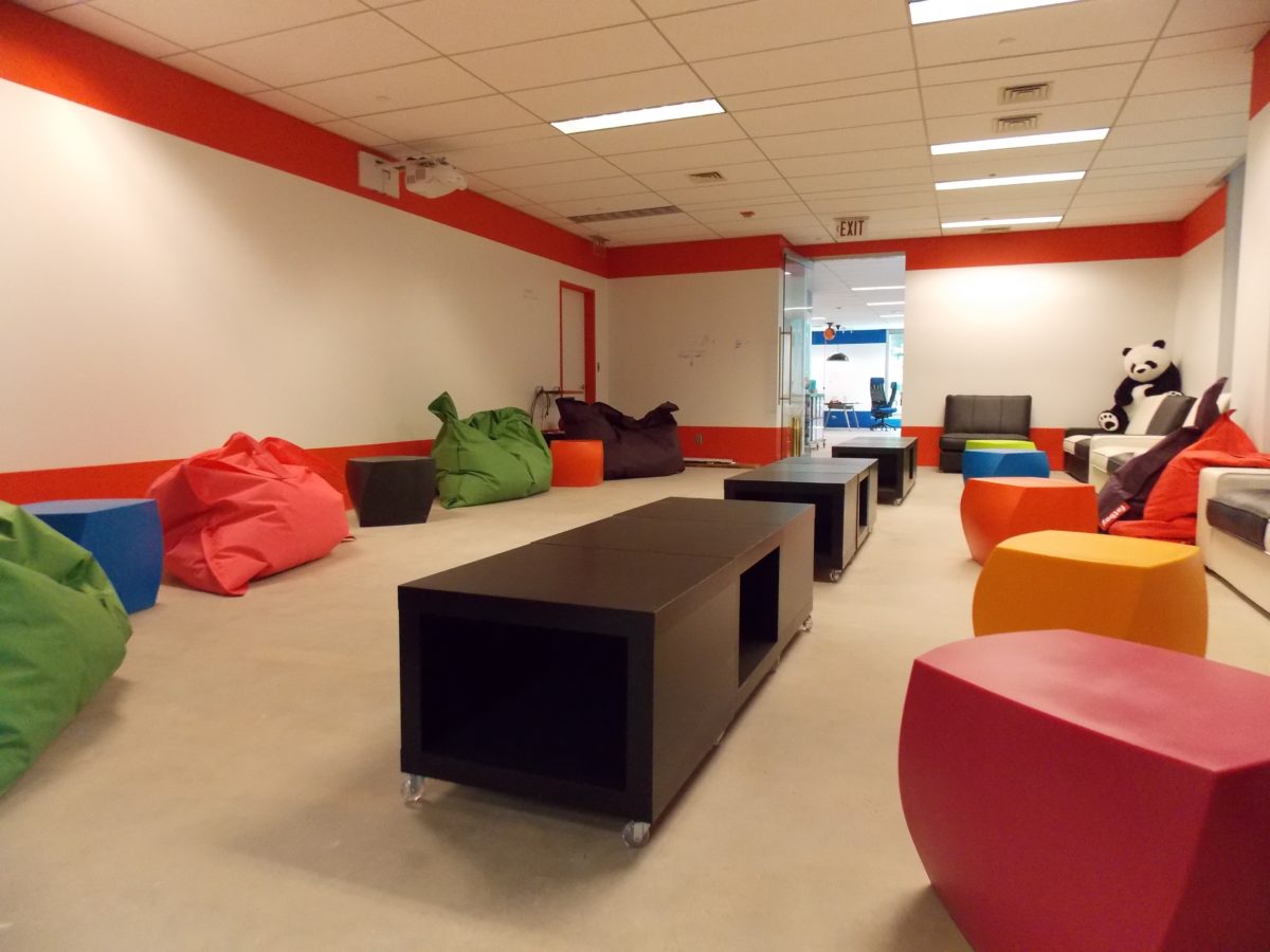 The presentation room at 1313 Innovation, inside the Hercules Building on Wilmington's Market Street.