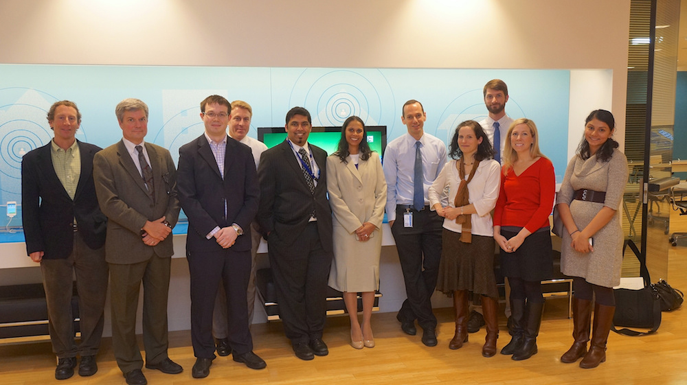 Members of DreamIt Health Baltimore 2014 on a tour of Washington's Kaiser Permanente Center for Total Health.