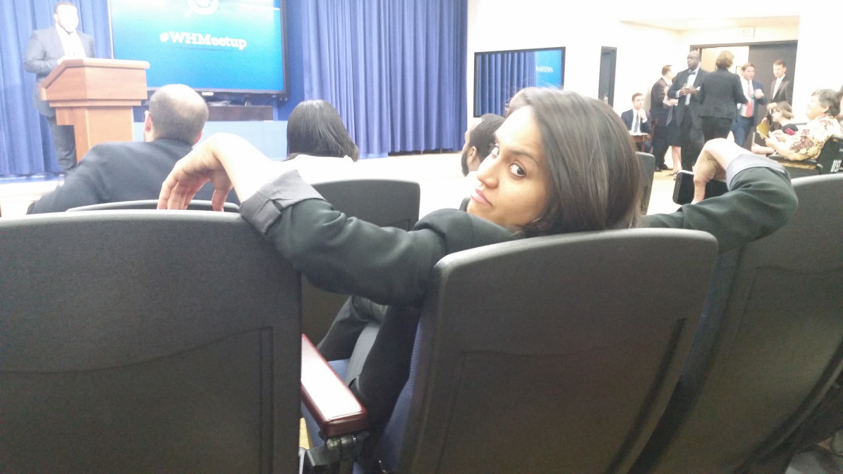 Aliya Rahman at #WHMeetup, April 2015.