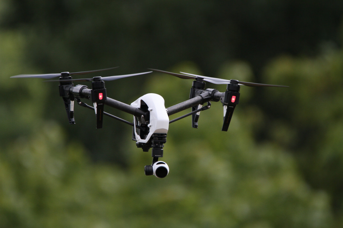 A DJI Inspire 1 drone is one of several tools used by Delaware's GooseView Technologies.