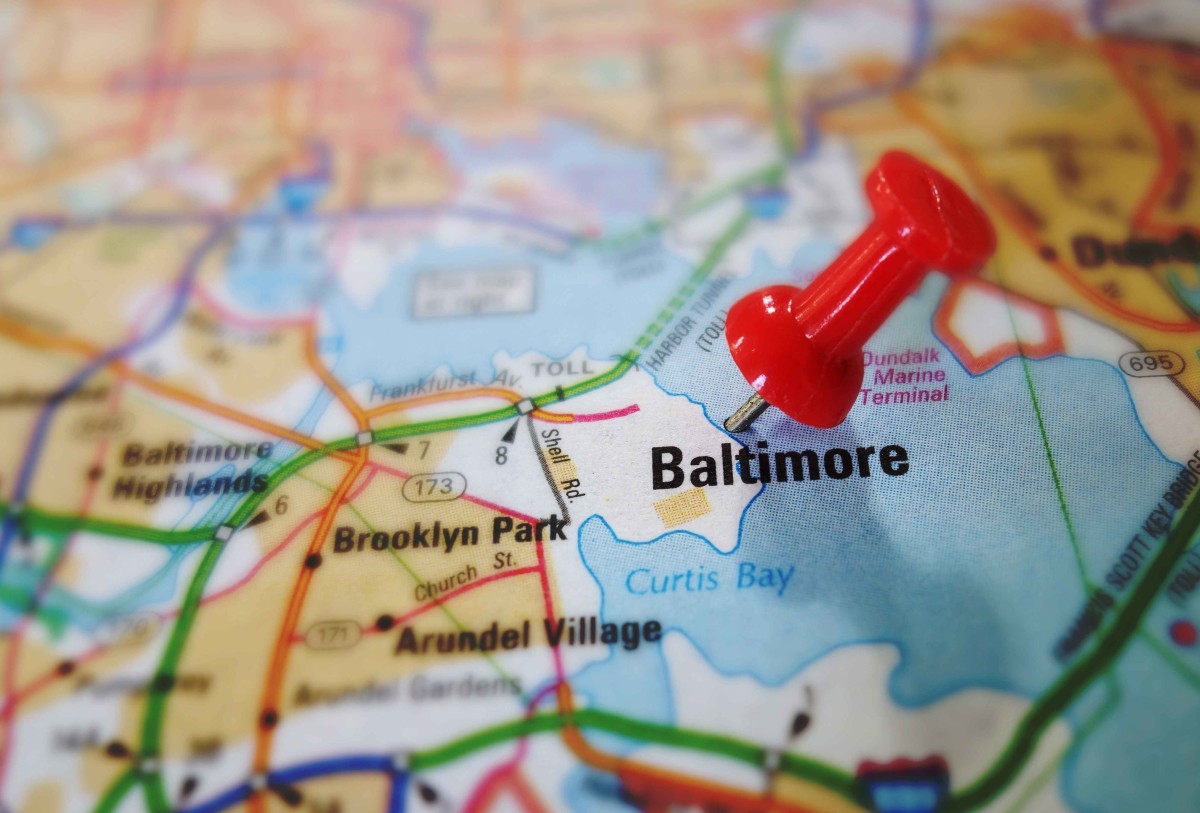 On the map.
