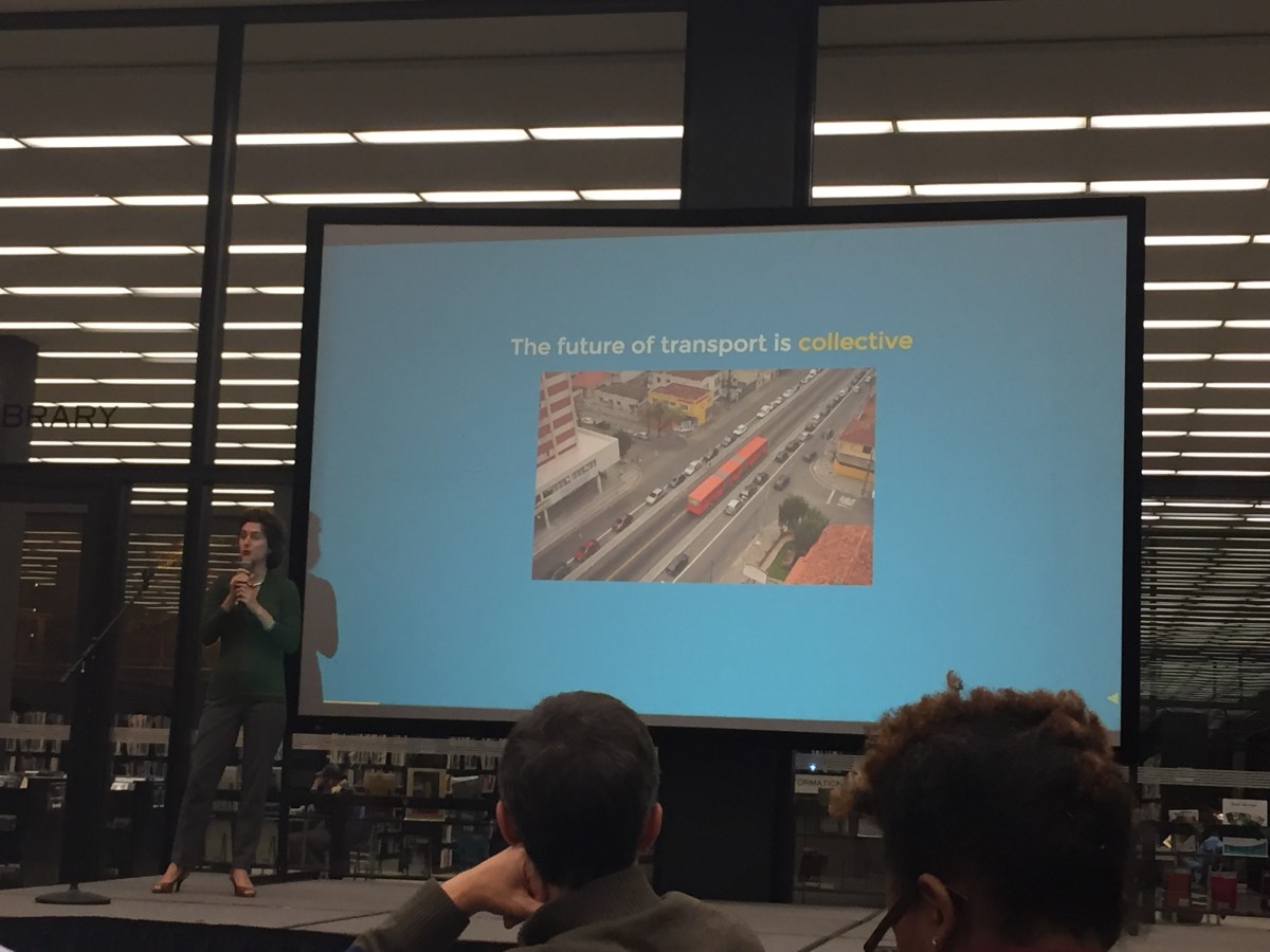 Anna Petrone presenting Split during DC Tech Meetup #40.