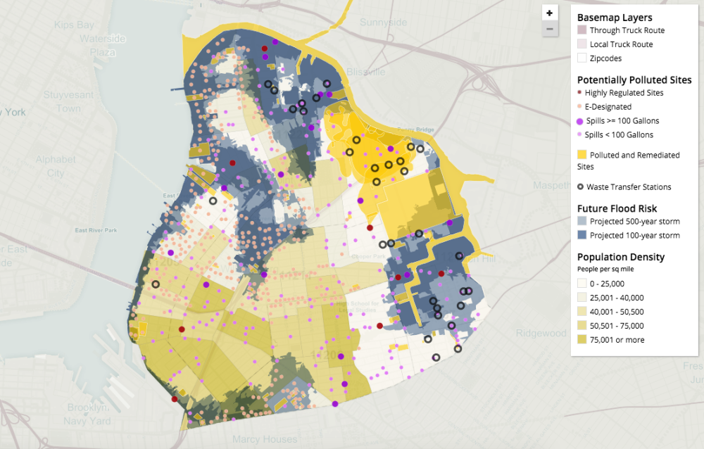 CartoDB Williamsburg Greenpoint Pollution Map