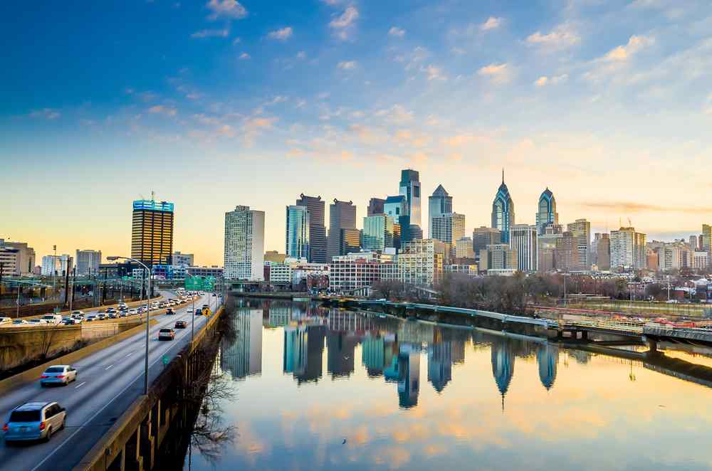 Philly skyline.