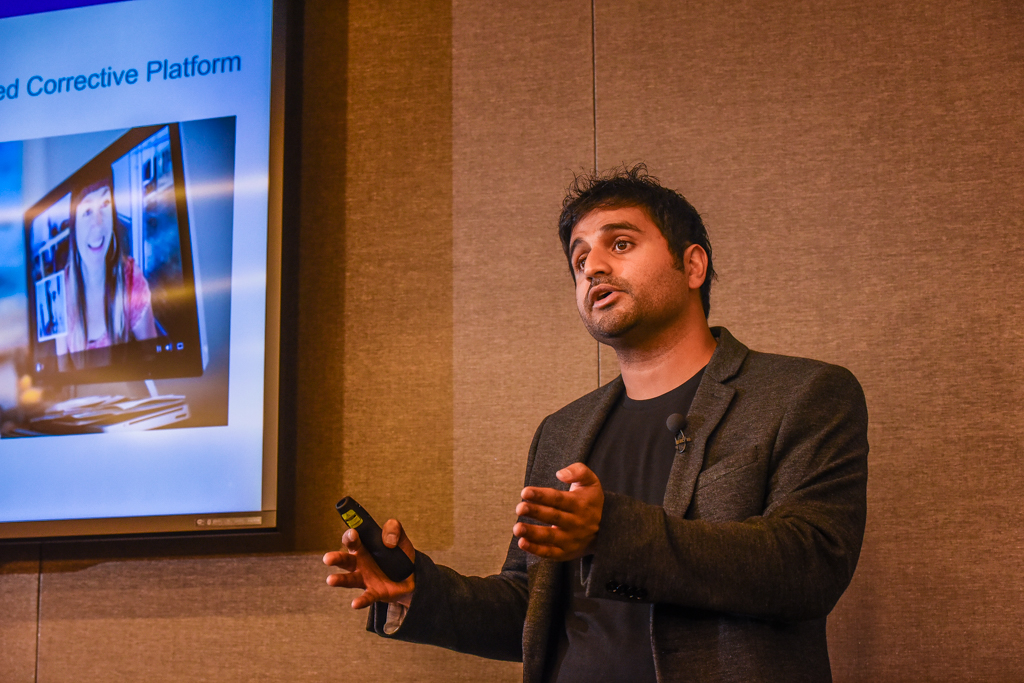 Venk Kandadai, cofounder of Diagnostic Driving, at DreamIt Health Demo Day, November 2015.
