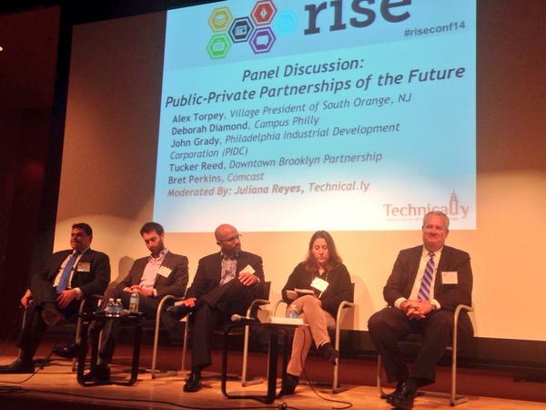 Panelists at Technical.ly's first Rise Conference, October 2014.