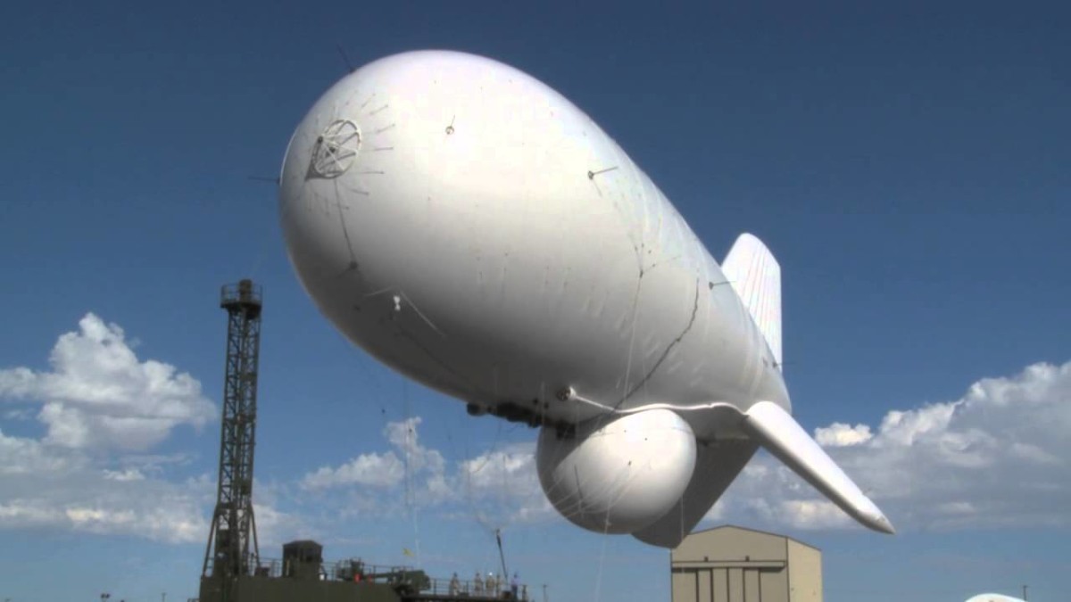 The JLENS aerostat in happier times.
