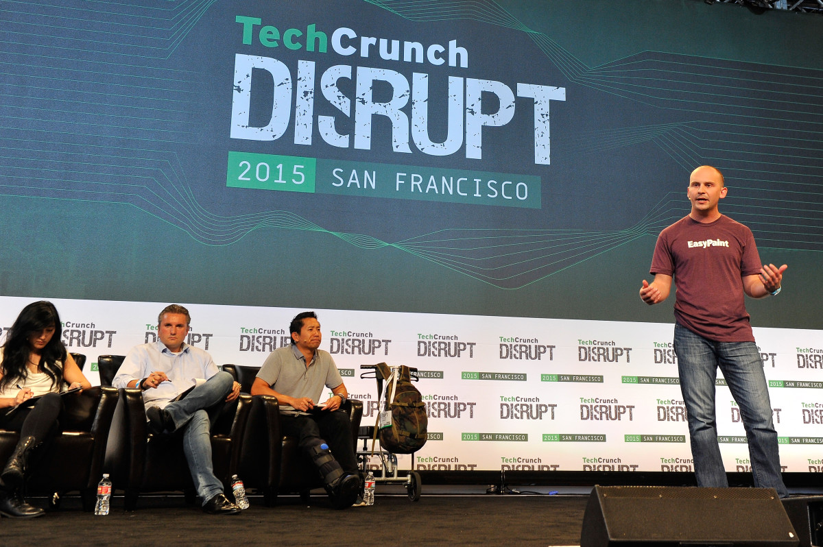 EasyPaint CEO Marty Cornish at TechCrunch Disrupt in SF.