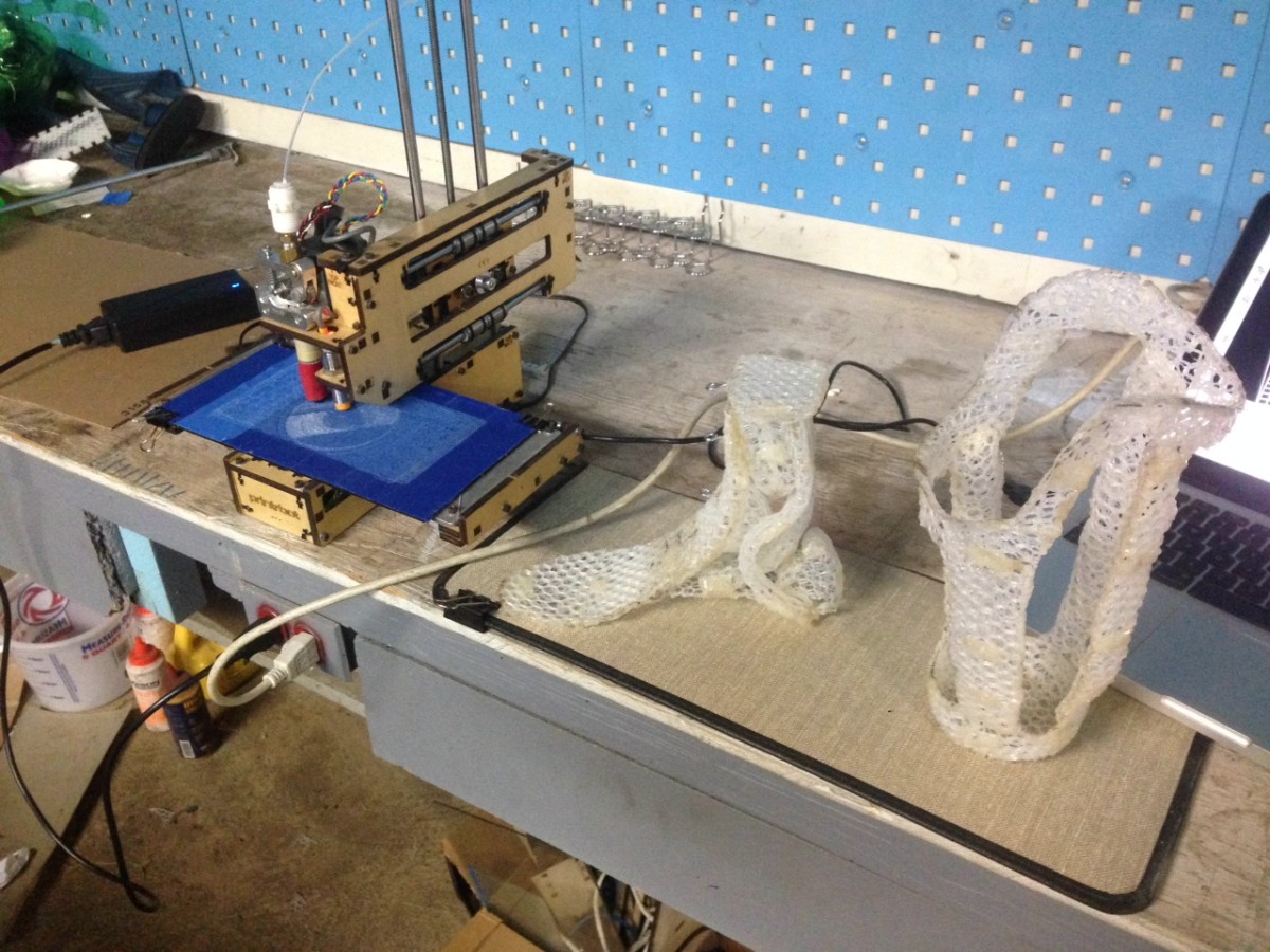 Walker's 3D-printing handiwork.