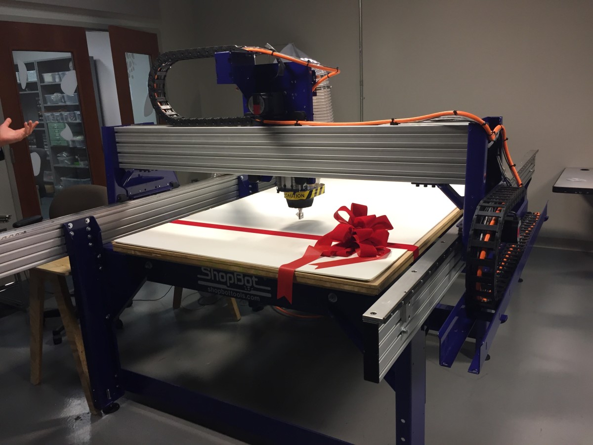 Setting up for a 3D scan.