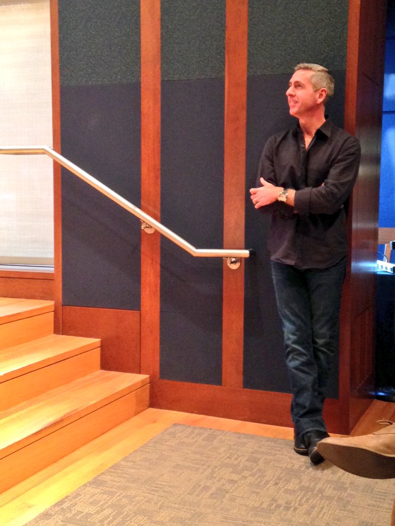 Bob Moul right before his Founder Factory talk.