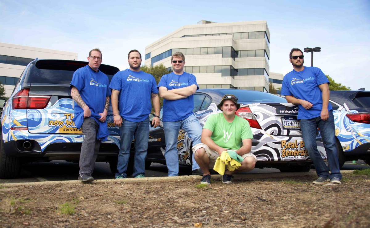 Team ServiceWhale, with founder Dmitri Saveliev in the middle (with arms crossed).