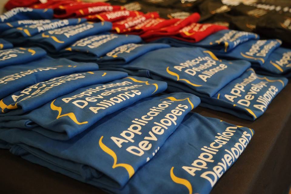 Application Developers Alliance swag. (Photo via Facebook)