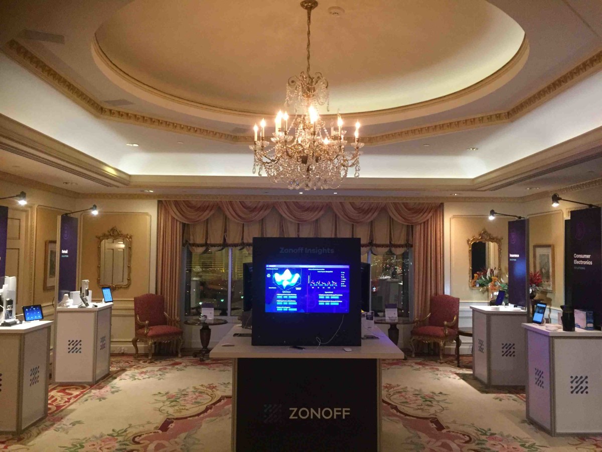 Zonoff's suite at CES 2016.