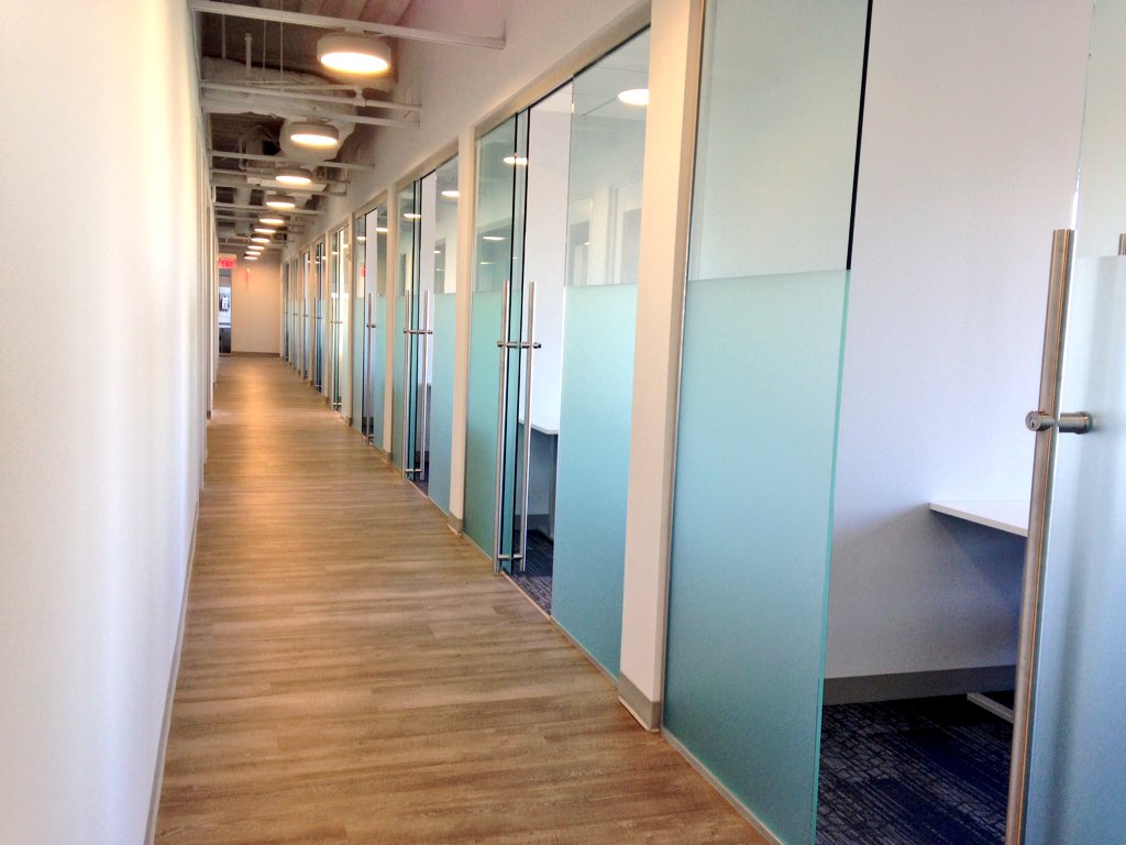Private offices inside MakeOffice’s first Philly location.
