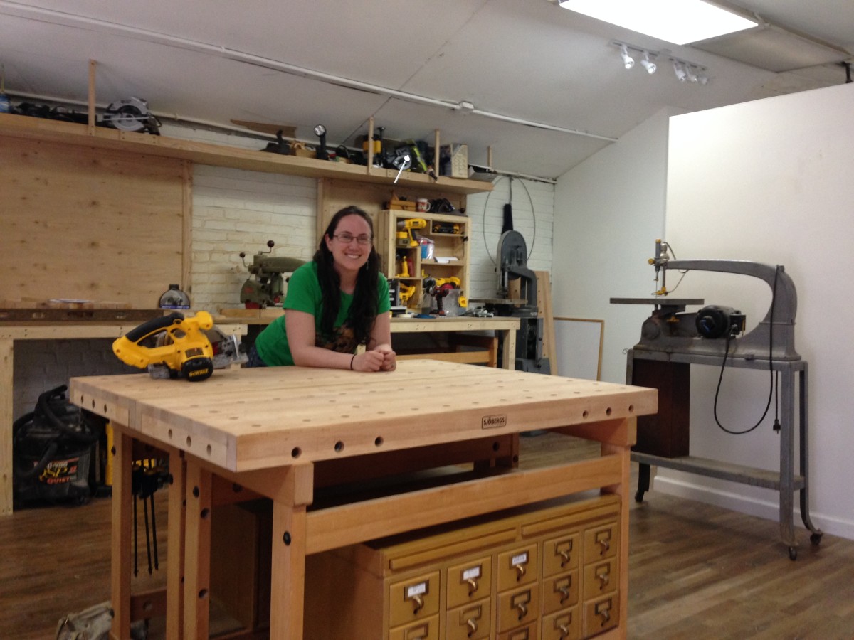 Barrel of Makers' Jessi Taylor stands in her newly-rented makerspace at Highlands Art Garage.