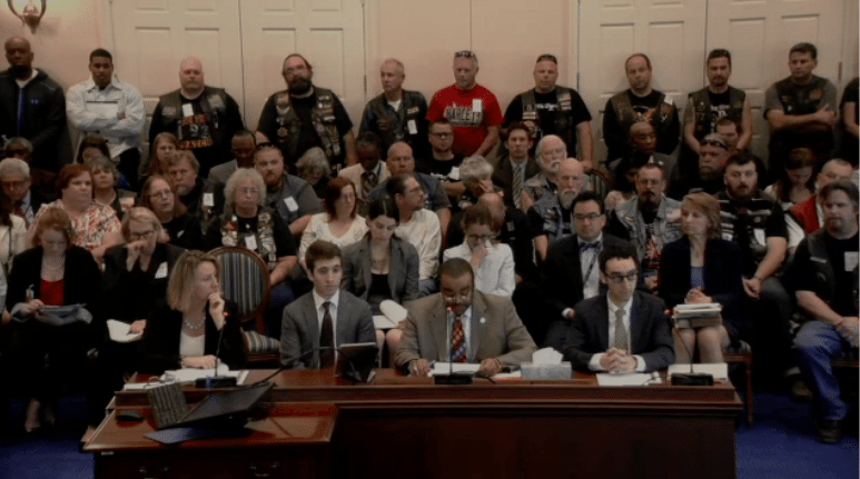 Supporters of the bill including Del. Charles Sydnor (seconnd from right).