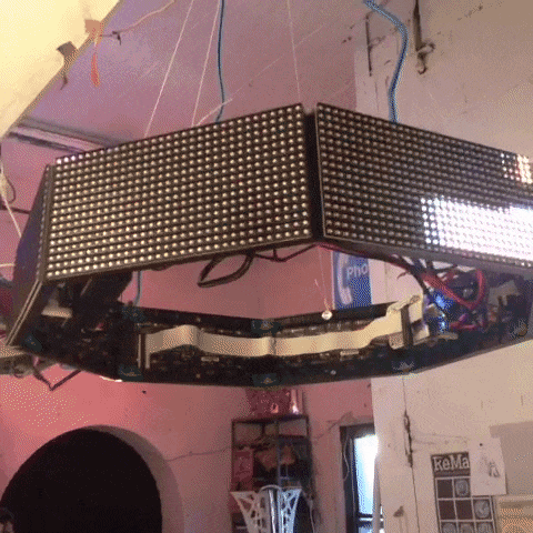 The "octoscroller" at NYC Resistor.