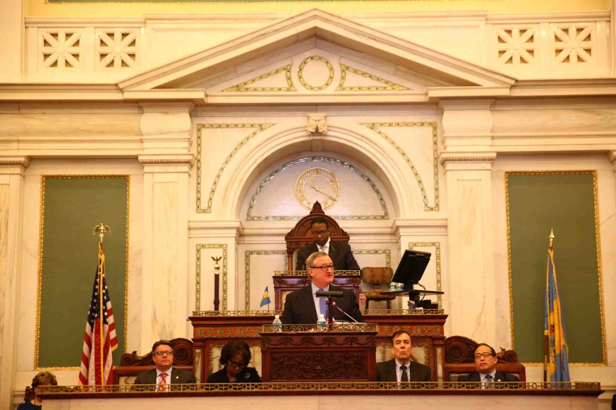 Mayor Kenney's first budget address, March 2016.