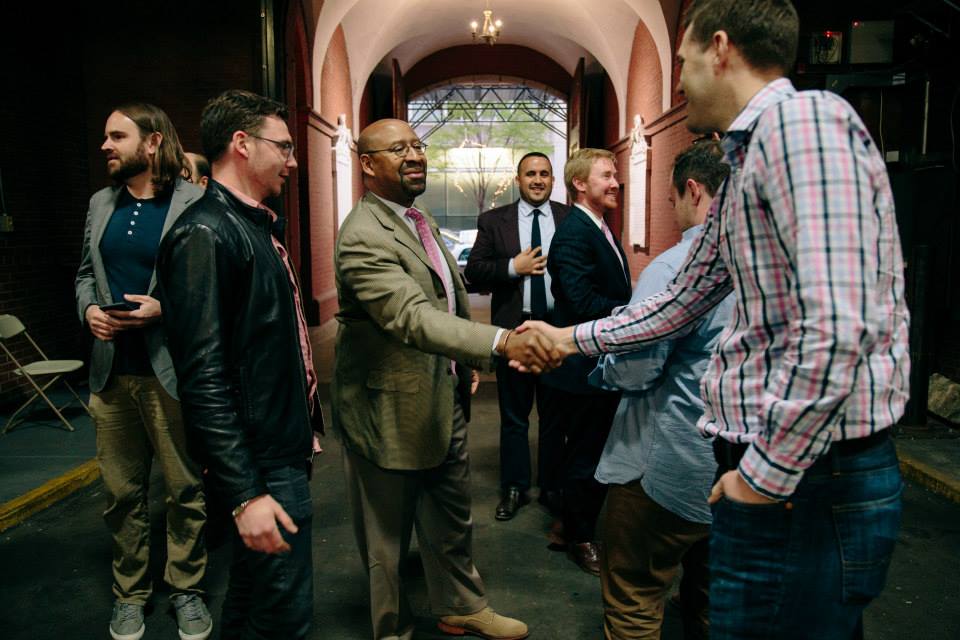 Mayor Michael Nutter at the 2015 Philly Startup Leaders Entrepreneur Expo.