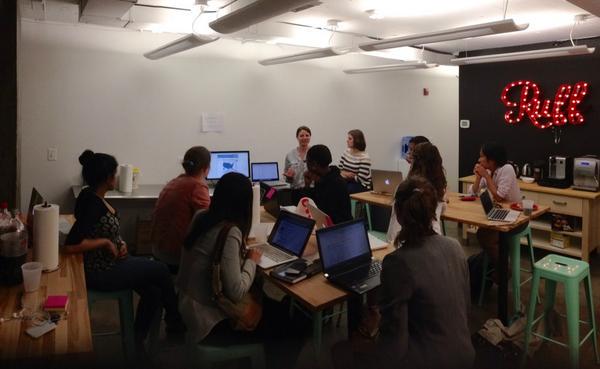 At a Women Who Code DC event. (Photo via Twitter)