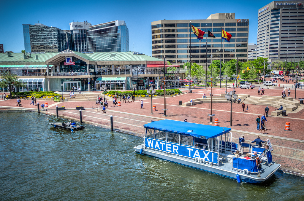 Baltimore's Water Taxi at Inner Harbor.