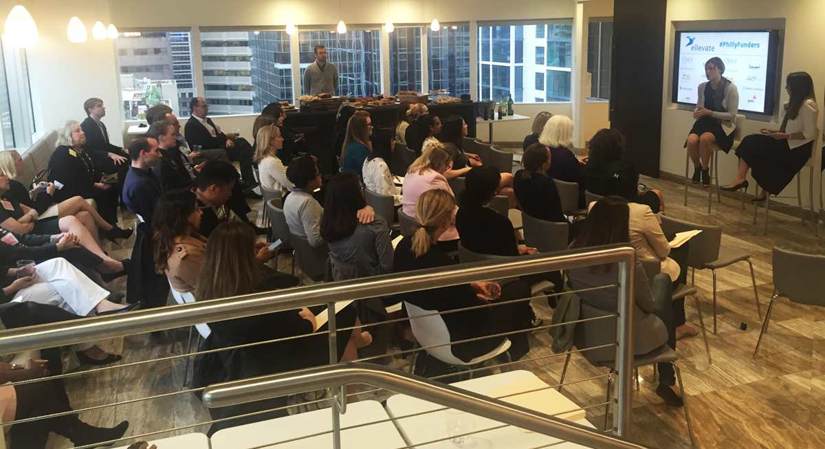 At the Ellevate Philadelphia event for women interested in angel investing.