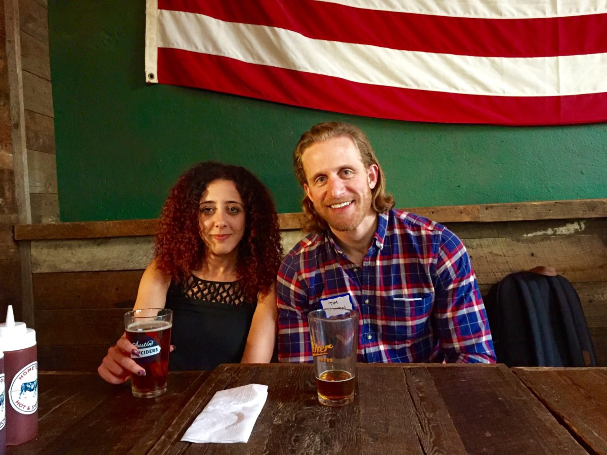 Frontier7 cofounders Naira Musallam and Tim Lawton.