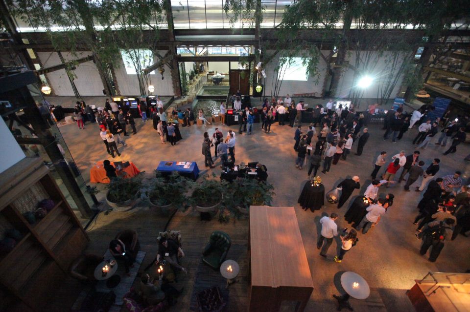 Early-bird attendees file into the Philly Tech Week 2013 Signature Event at URBN HQ.