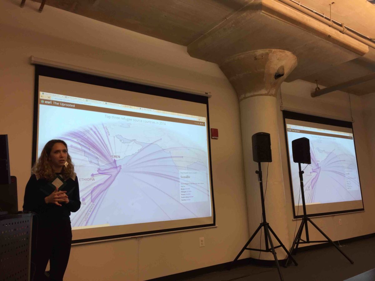 Laurie Dafner talks about Esri's Story Maps during Philly Tech Week 2016.