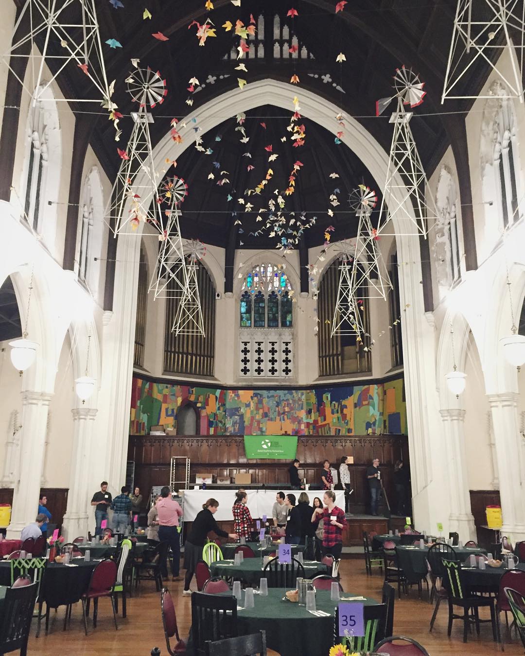 Think Browstone volunteering at Broad Street Ministry.