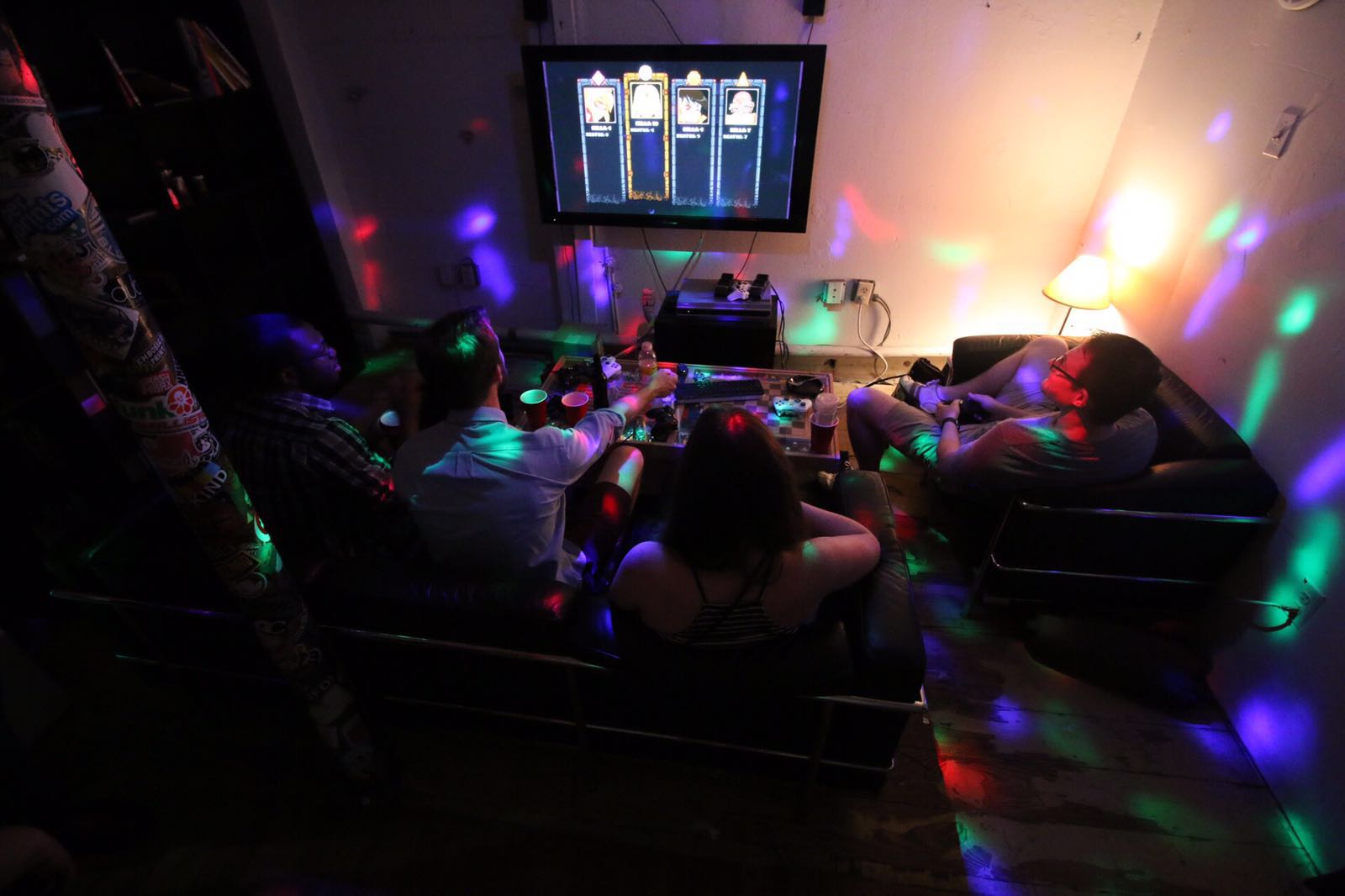 Gamers at the now-extinct Philly Game Forge.