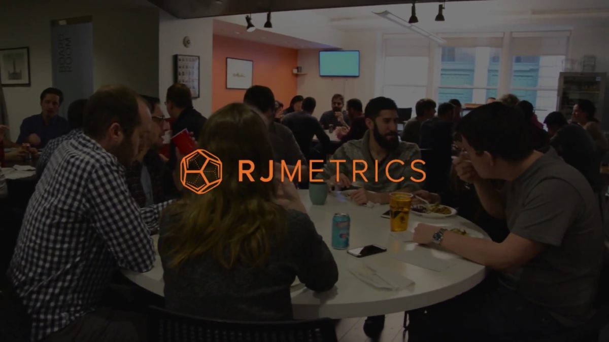 RJMetrics staff in a company-culture video.