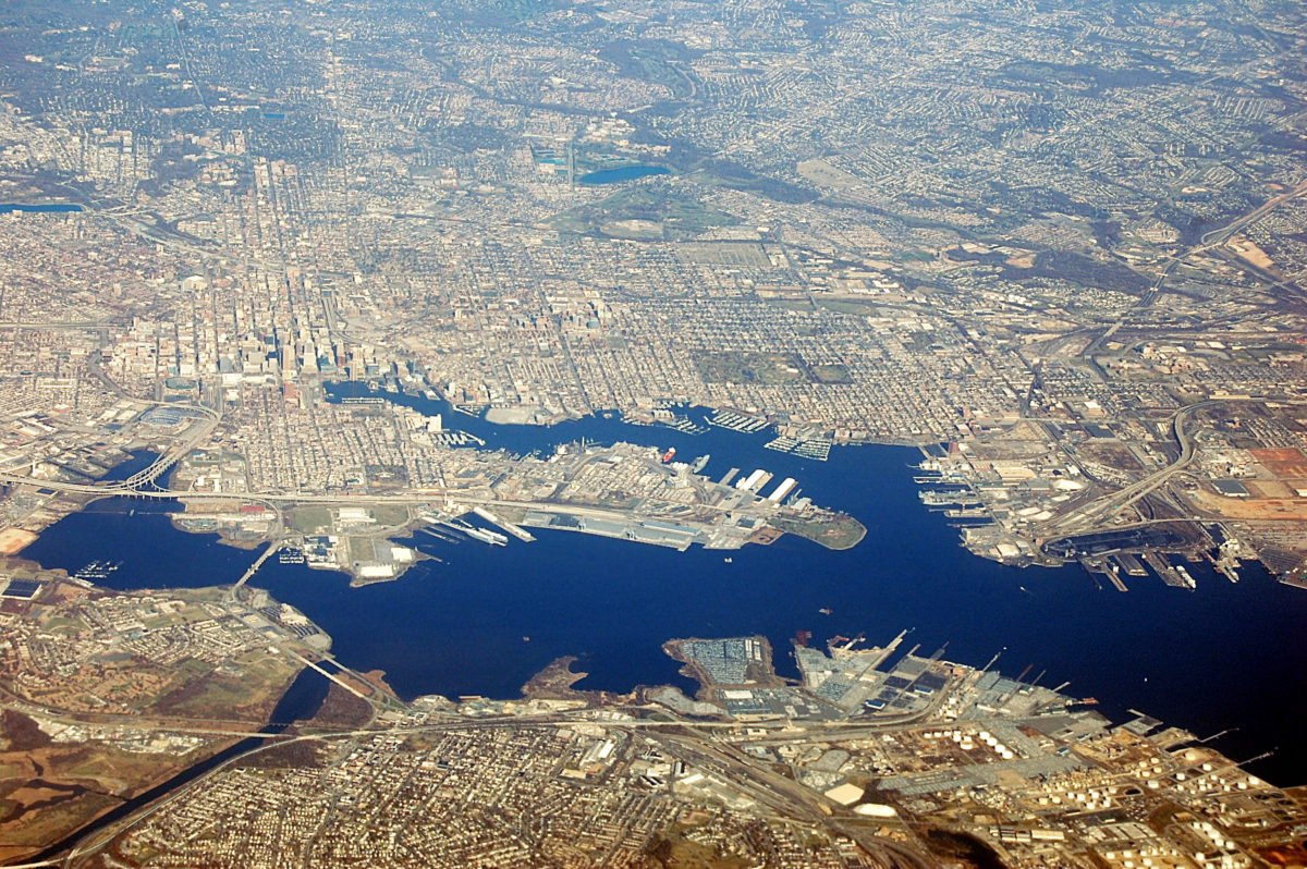 Baltimore from above.