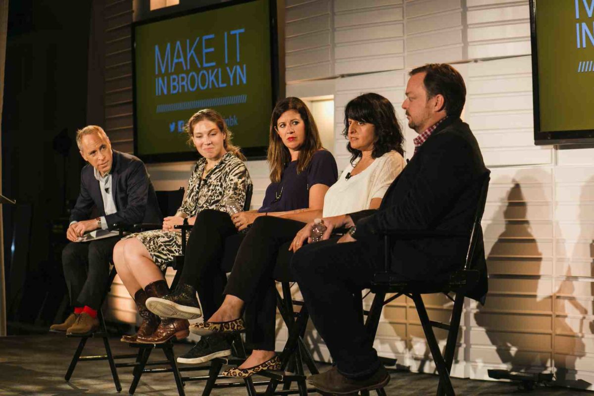 Talking shop at the Make it in Brooklyn Innovation Summit.
