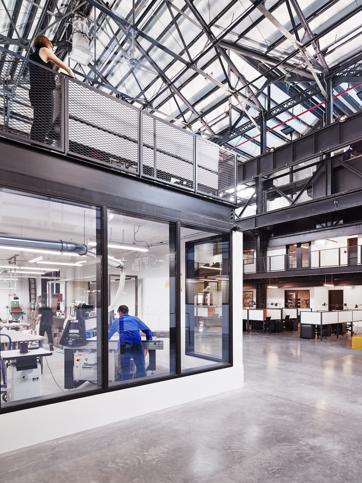 New Lab's wood and metal shop.