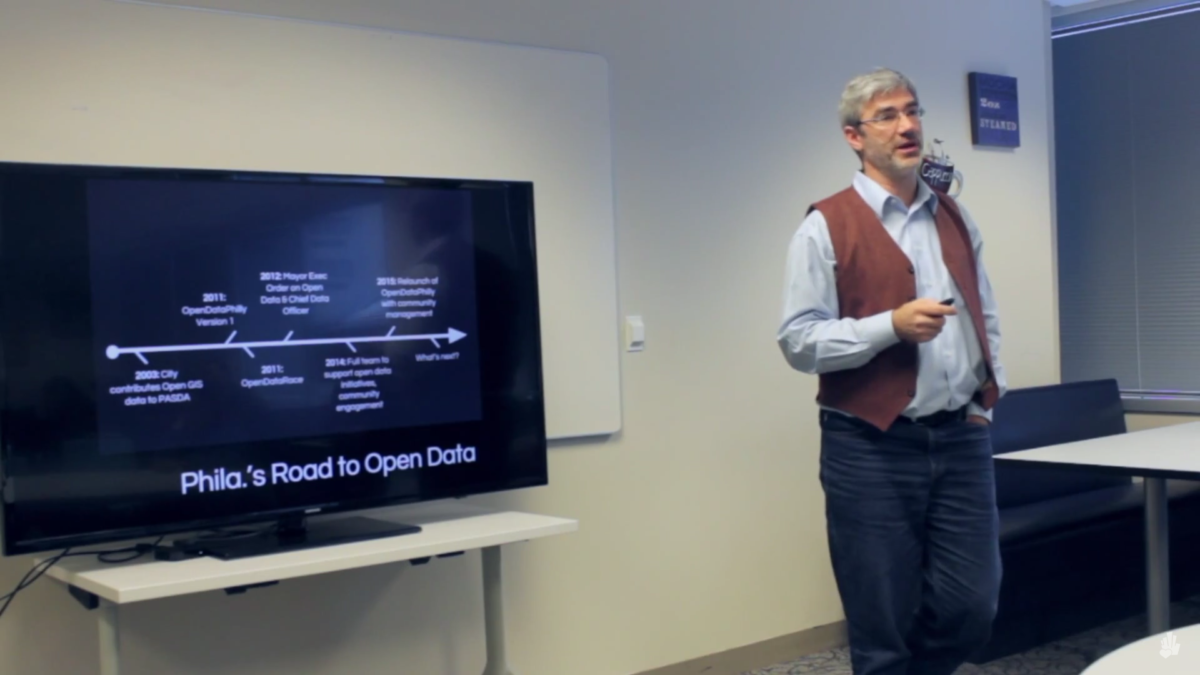 Robert Cheetham talks about the history of Open Data Philly.