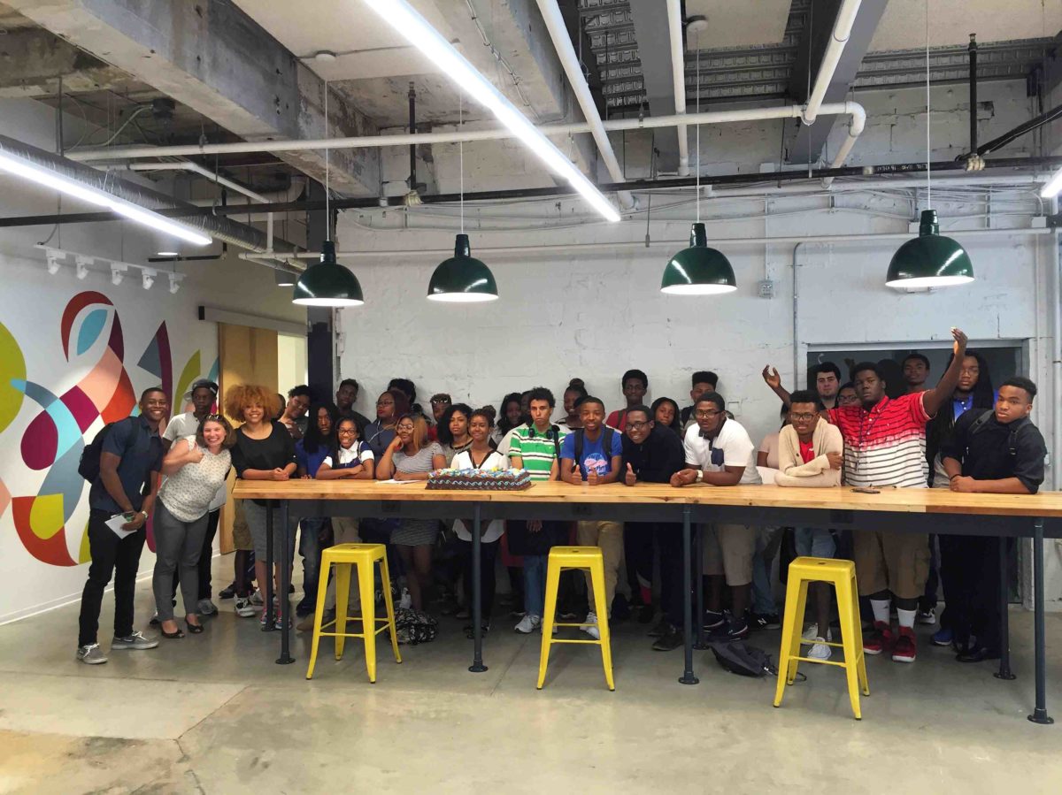 Code in the Schools' CodeWorks summer bootcamp class in 2016.