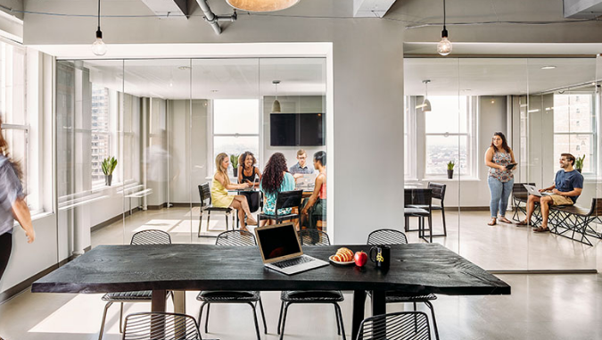 At Industrious' Center City location.