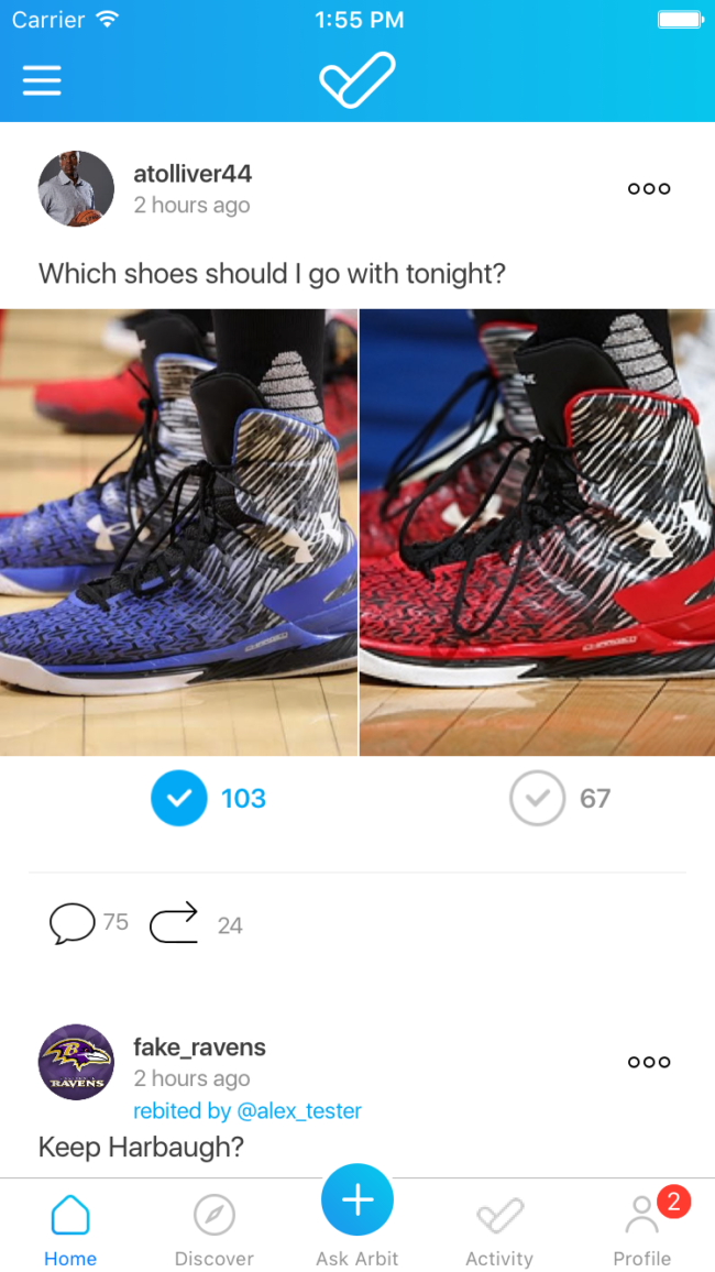 Red or blue? Your call.