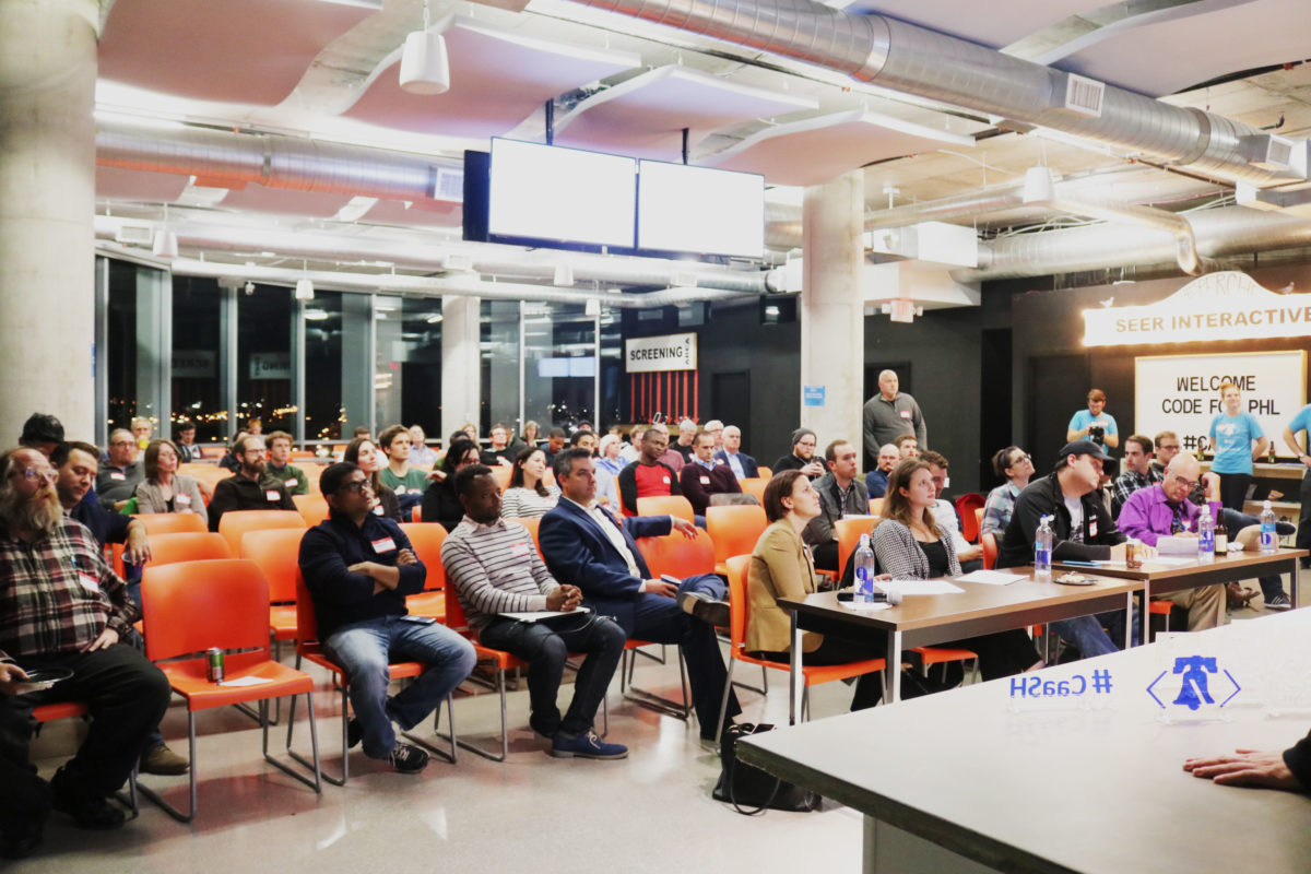 At Code for Philly's City as a Service Hackathon.
