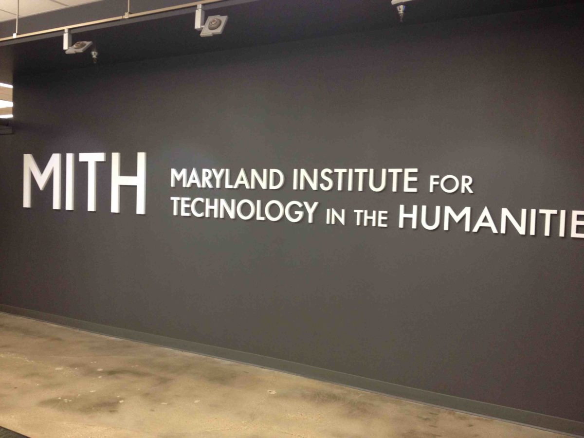 Maryland Institute for Technology in the Humanities' space in Hornbake Library.