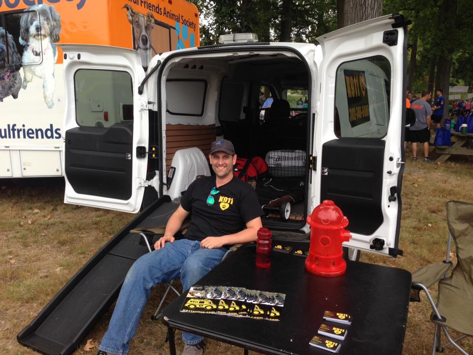 Ryan Locke of K911 at a community event.