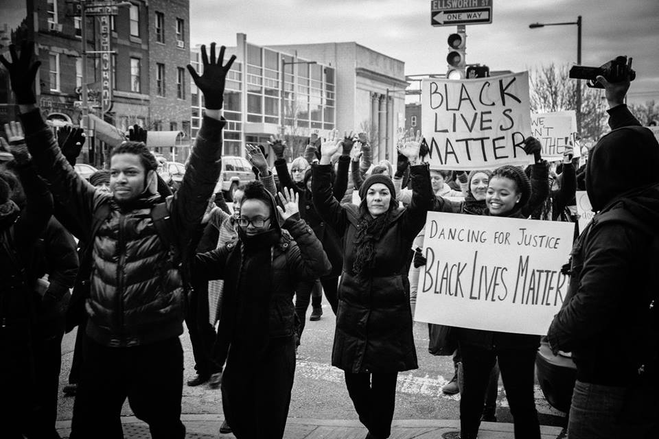 A Black Lives Matter protest in Philadelphia, 2014
